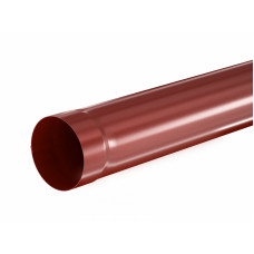 Труба водосточная круглая соединительная Aquasystem Pural 100 мм RR 29 (красный) 1 м