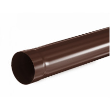 Труба водосточная круглая соединительная Aquasystem Pural 100 мм RAL 8017 (шоколадно-коричневый) 1 м