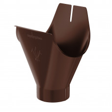 Воронка желоба Aquasystem Pural 150/100 мм RAL 8017 (шоколадно-коричневый)