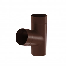 Тройник трубы Aquasystem Pural MATT 90 мм RAL 8017 (шоколадно-коричневый)