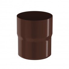 Соединитель трубы Aquasystem Pural 100 мм RAL 8017 (шоколадно-коричневый)