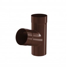 Тройник трубы Aquasystem Pural 100 мм RAL 8017 (шоколадно-коричневый)