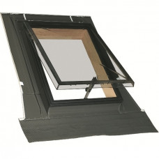 Окно-выход на крышу для холодных чердаков Fakro WSZ 86х86 (с окладом)