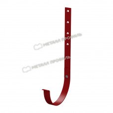Крюк желоба длинный L-350 мм Металл Профиль Престиж (Foramina) D150 мм P363 (красный)