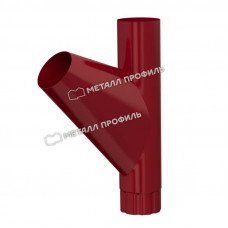 Тройник трубы Металл Профиль Престиж (Foramina) 100 мм P363 (красный)