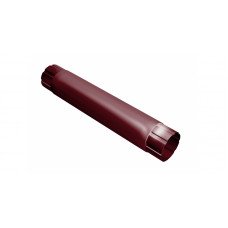 Труба водосточная круглая соединительная Grand Line Granite 90 мм RAL 3005 (винно-красный) 1 м