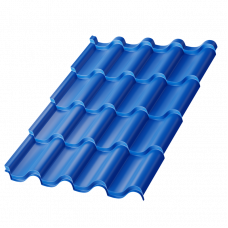 Металлочерепица Металл Профиль Монтерроса 0.5 мм Purman (RAL 5005 сигнальный синий)