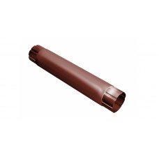 Труба водосточная круглая соединительная Grand Line Granite 90 мм RAL 8004 (медно-коричневый) 1 м