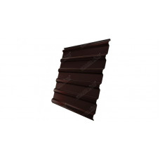 Профнастил Grand Line GL35 окрашенный GreenCoat Pural 0,5 RR 887 шоколадно-коричневый (RAL 8017 шоколад)