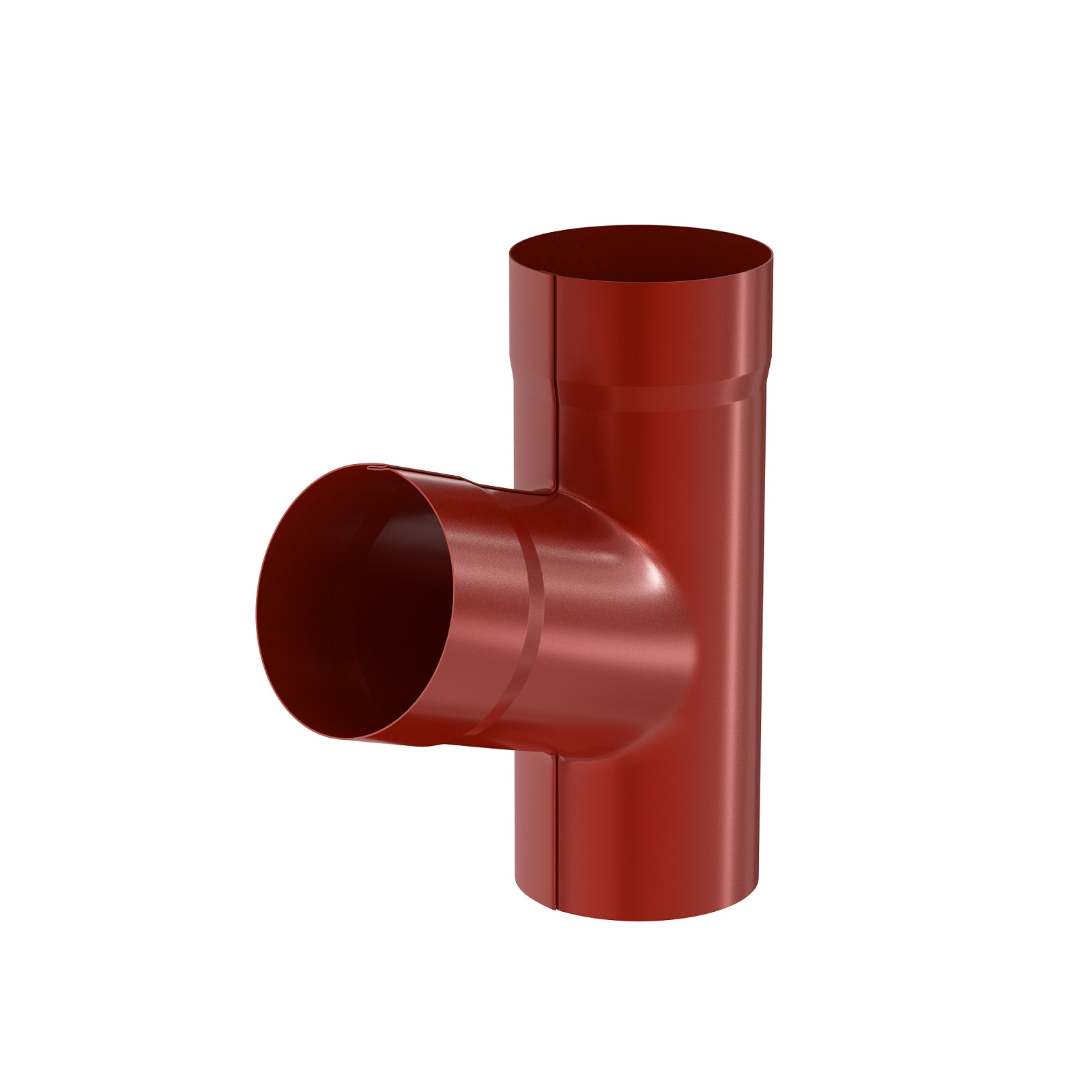 Тройник трубы Aquasystem Pural 100 мм RR 29 (красный)