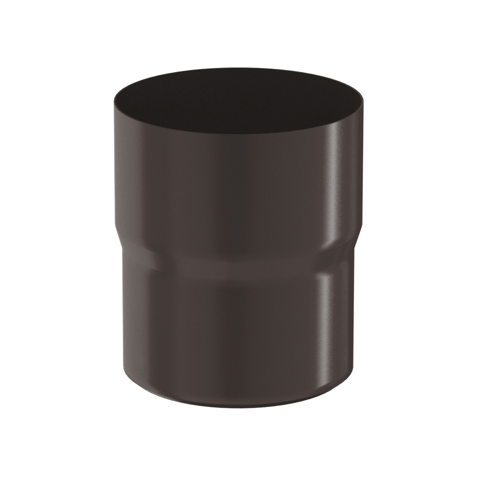 Соединитель трубы Aquasystem Pural 100 мм RR 32 (темно-коричневый)