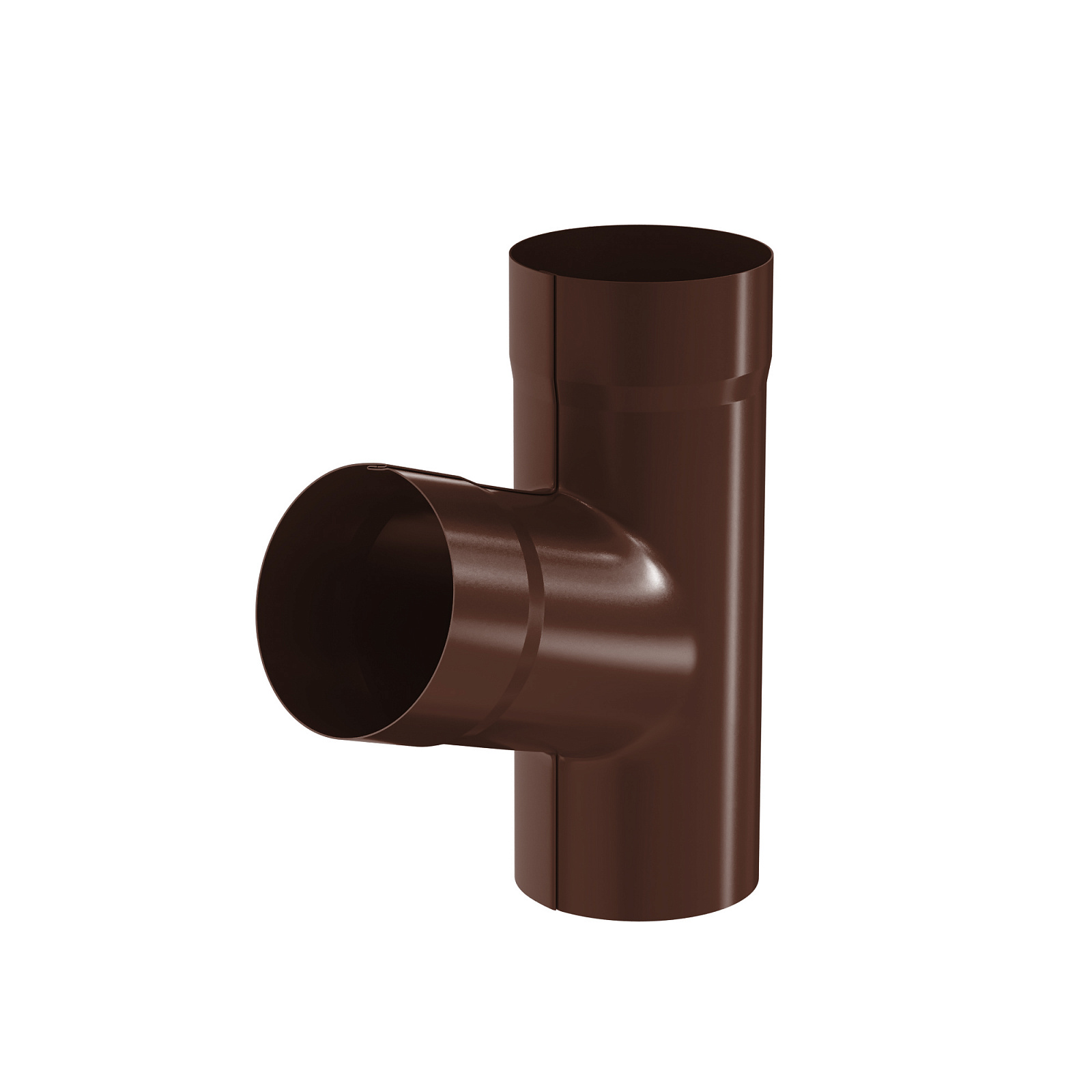 Тройник трубы Aquasystem Pural 90 мм RAL 8017 (шоколадно-коричневый)