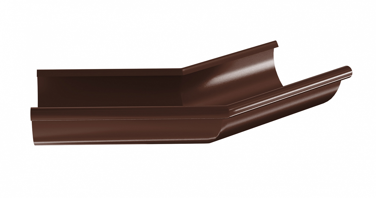 Угол желоба внешний 135 град Aquasystem Pural 125 мм RAL 8017 (шоколадно-коричневый)