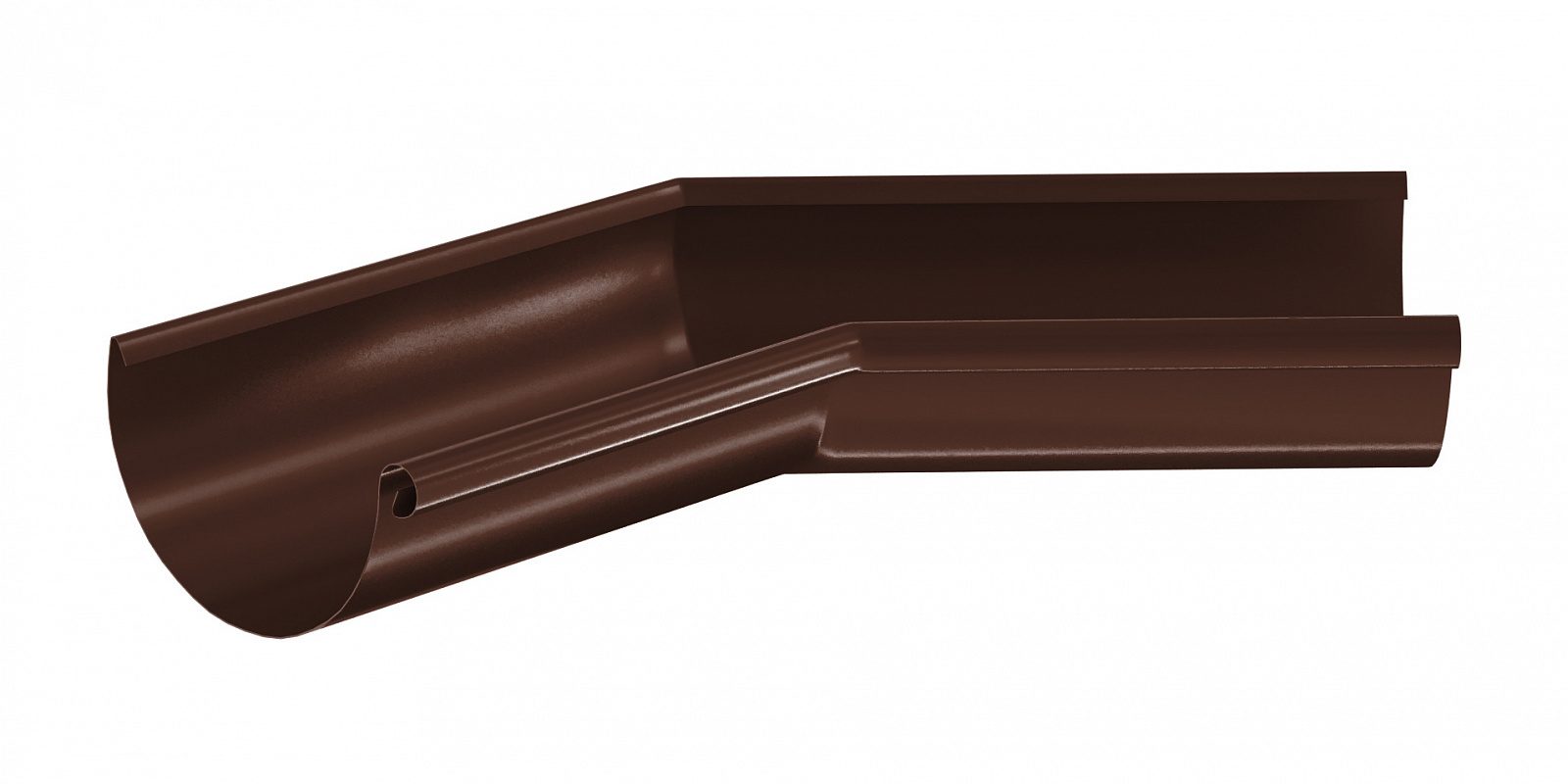 Угол желоба внутренний 135 град Aquasystem Pural MATT 125 мм RAL 8017 (шоколадно-коричневый)
