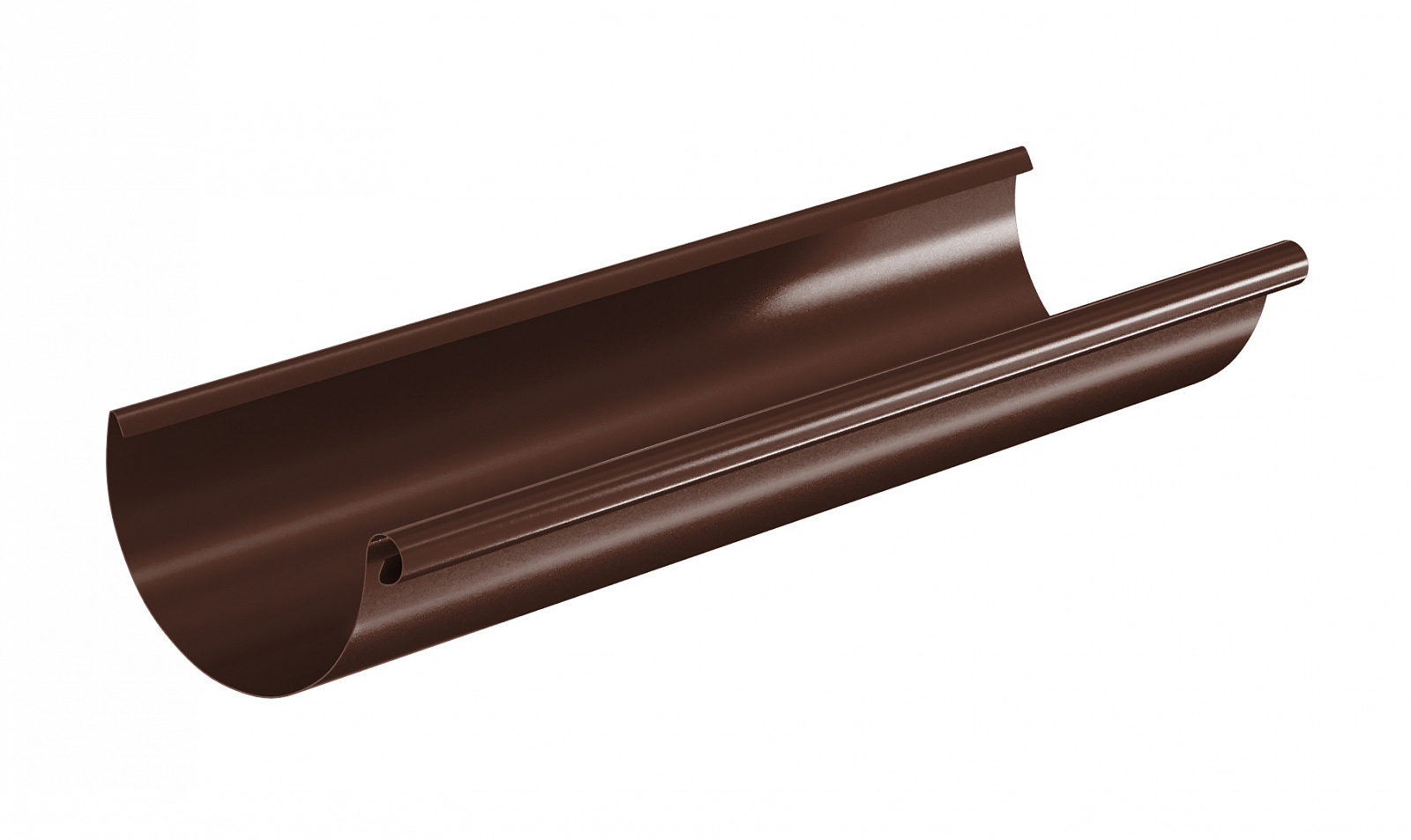 Желоб водосточный полукруглый Aquasystem Pural MATT 125 мм RAL 8017 (шоколадно-коричневый) 3 м