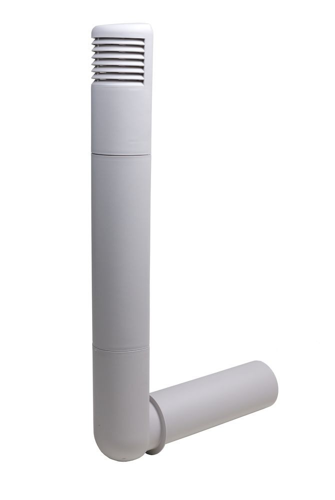 Цокольный дефлектор Vilpe ROSS 125/135 Светло-серый
