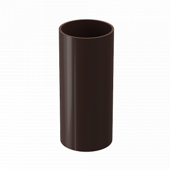 Труба водосточная круглая ПВХ Docke LUX 100 мм Шоколад 1 м