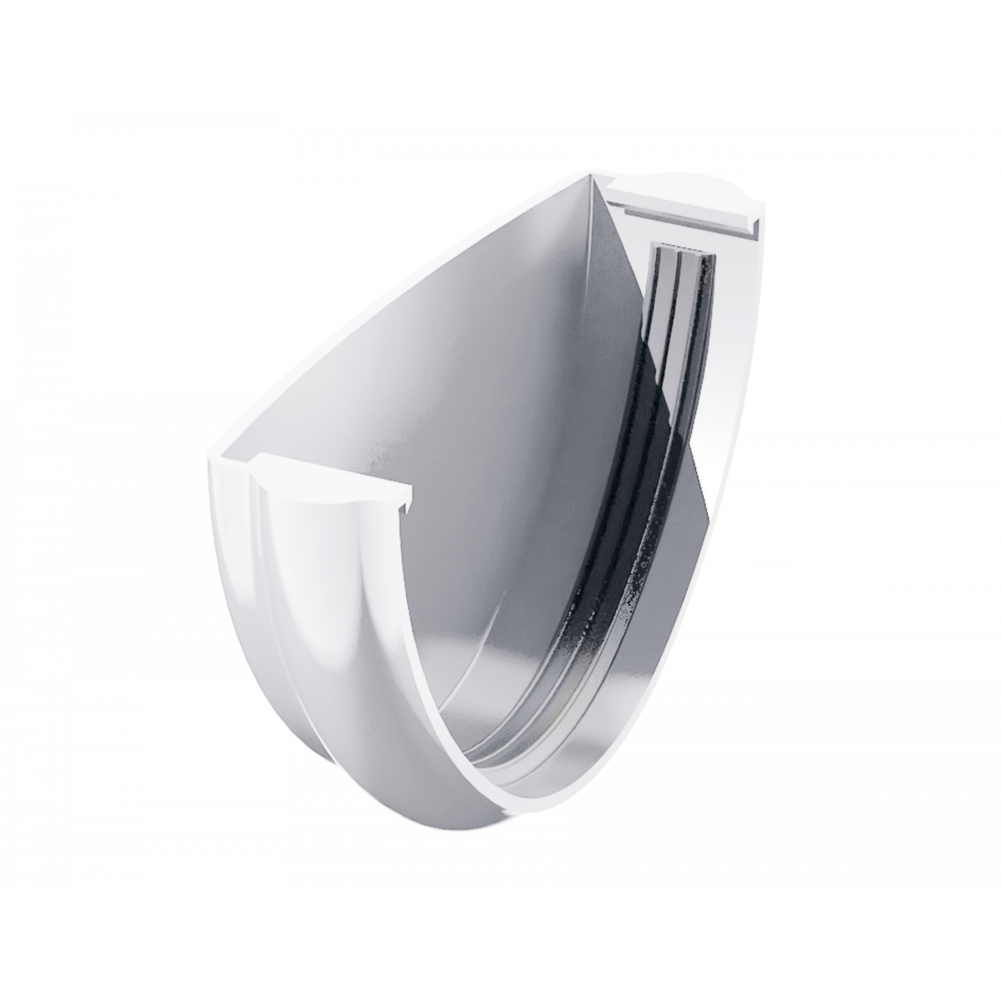 Заглушка желоба универсальная ПВХ Технониколь 125 мм Белый