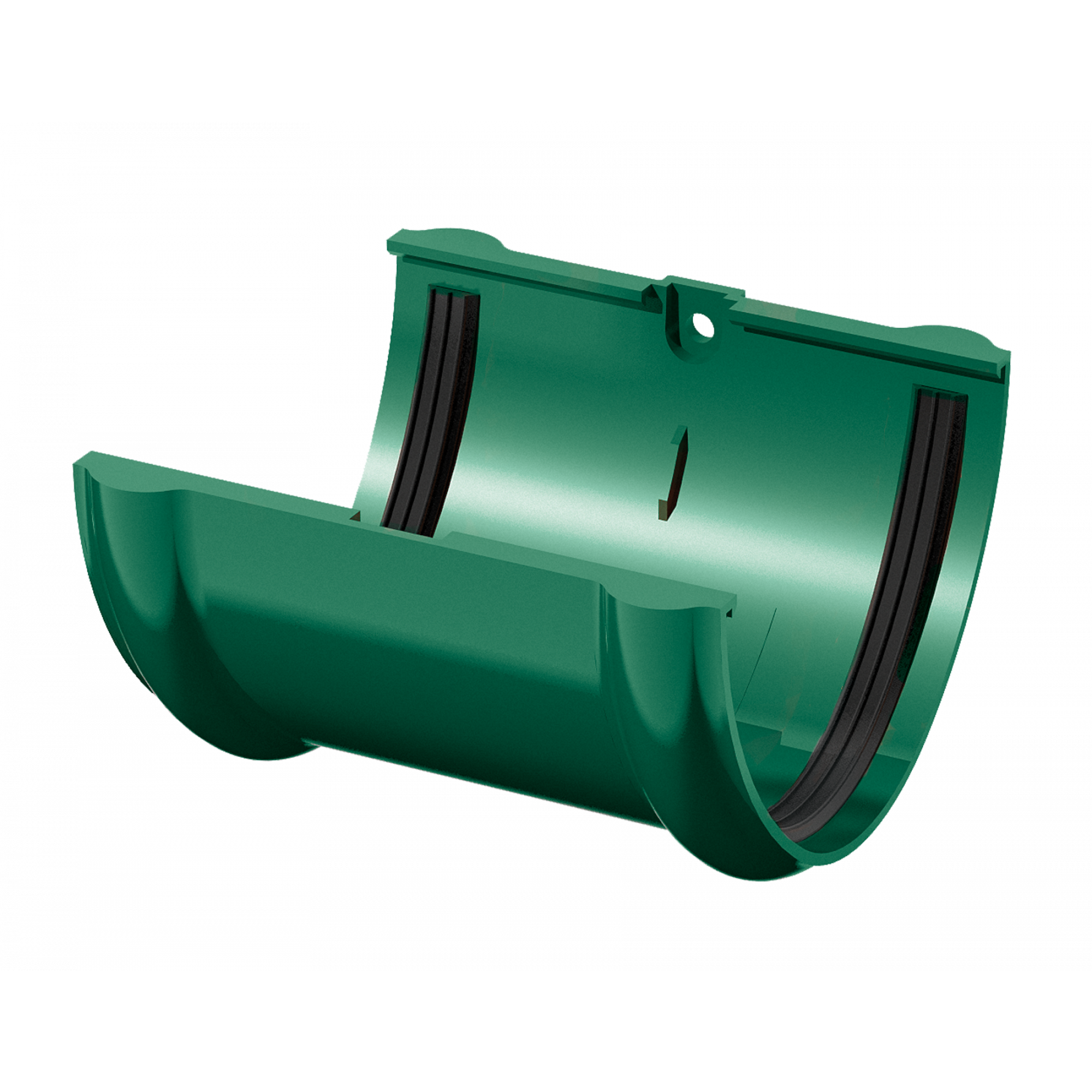 Соединитель желоба ПВХ Технониколь 125 мм Зеленый