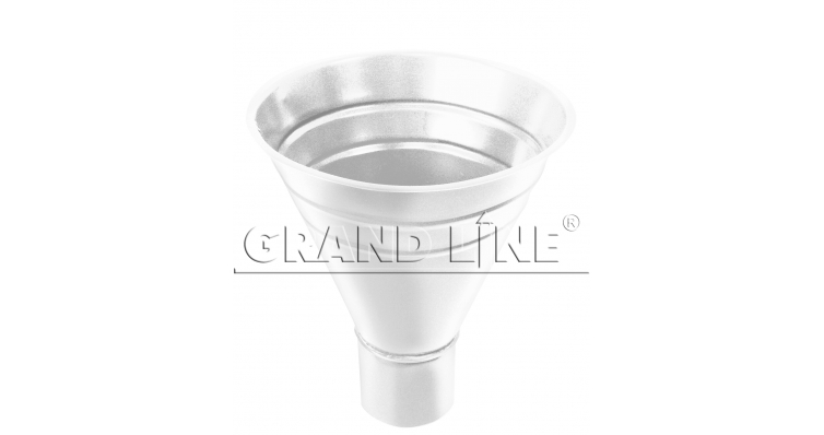 Воронка водосборная Grand Line Granite 250/90 мм RAL 9003 (сигнальный белый)
